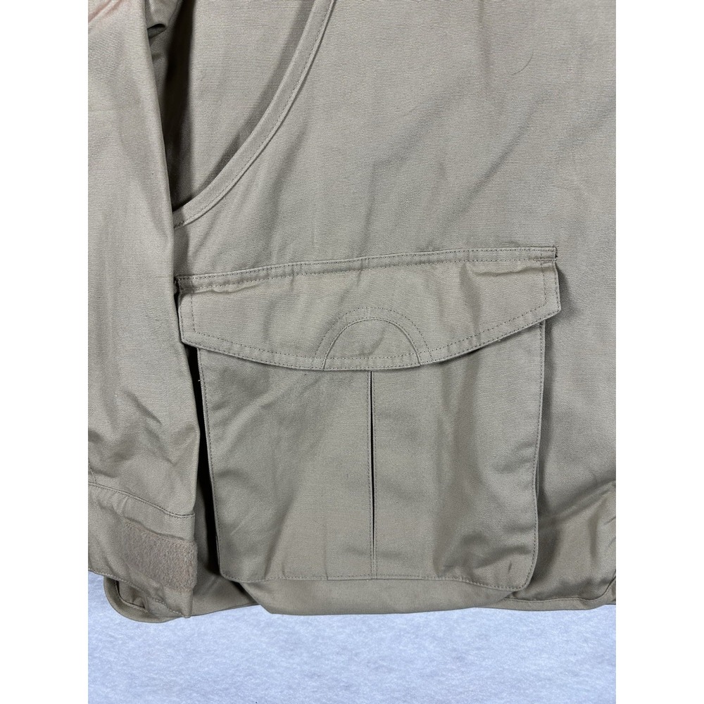 Cabela's Blaze Orange Upland Hunting Jacket Mens L Tan Quilted Gorpcore Outdoor - Picture 4 of 10